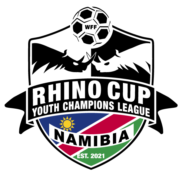 Rhino Cup Youth Champions League Namibia Logo. The RCYCL was established in 2021.
