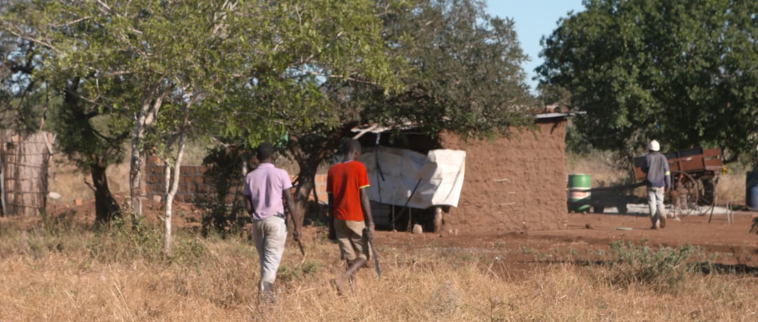 Image describing a poor community in Mozambique. Preview image from the Rhino Cup Documentary, produced by Myles Pizzey.